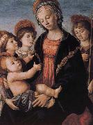 Sandro Botticelli Our Lady of Angels with the two sub oil painting reproduction